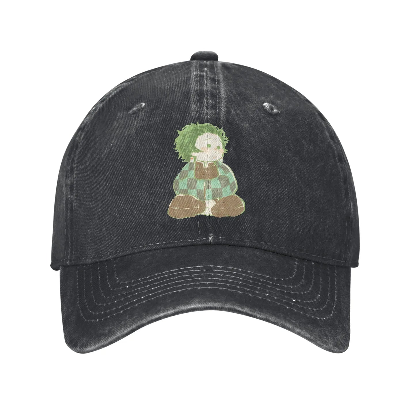 Vintage Demon Slayer Baseball Caps Anime Tanjiro Kamado