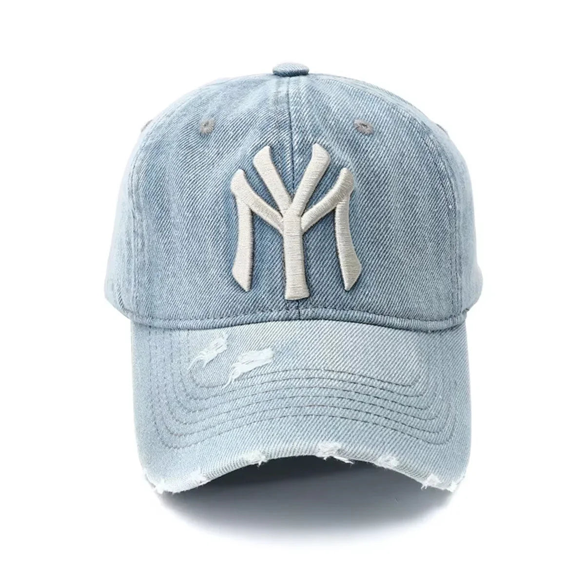 Unisex Letter Embroidery Washed Cowboy Baseball Caps