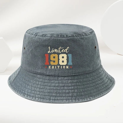 Fisherman Hat Bucket Hat With A 1981 Print