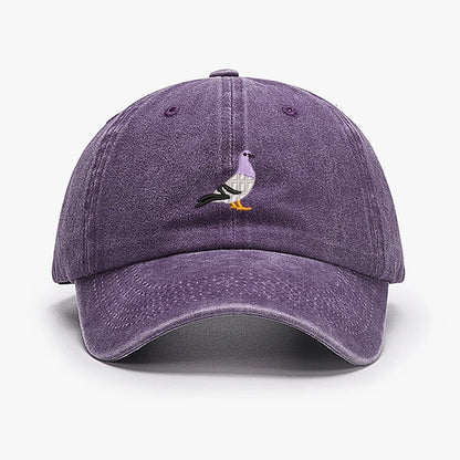 Embroidery Pigeon Design Spring vintage Baseball caps Men Women