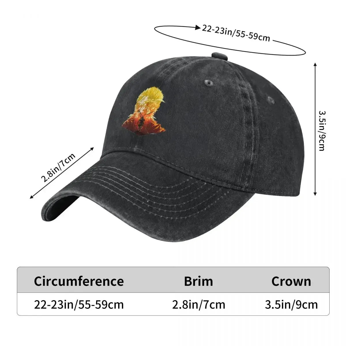 The Monkey King Black Myth Wukong Sun Wukong Denim Baseball Cap