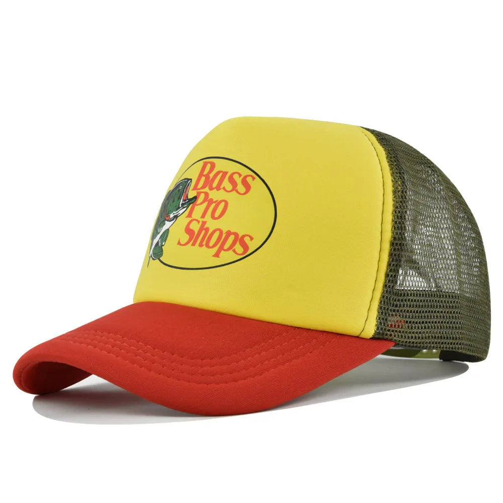 Bass Football Mesh Baseball Cap
