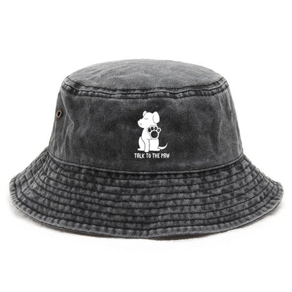 Bucket Hat Vintage Fishing Hat For Dog Owners Sun Protection