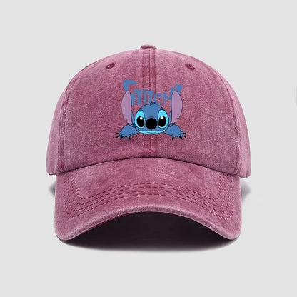 Stitch Baseball Caps Disney Cute Cartoon Anime Figures Casual Hat