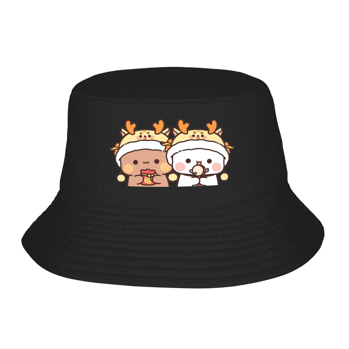 Bucket Hat Cute Happy Bubu Face