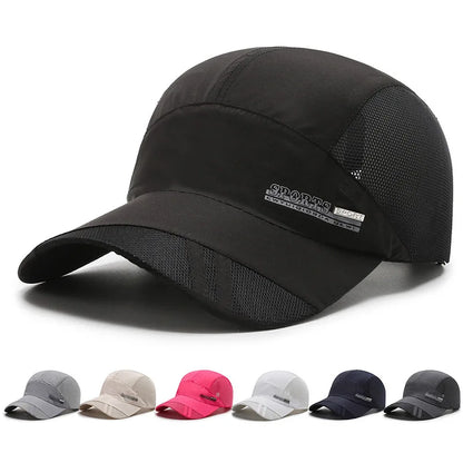 Summer Thin Men's Hat Sweat-absorbing Net Hat Fishing Hat Baseball Cap