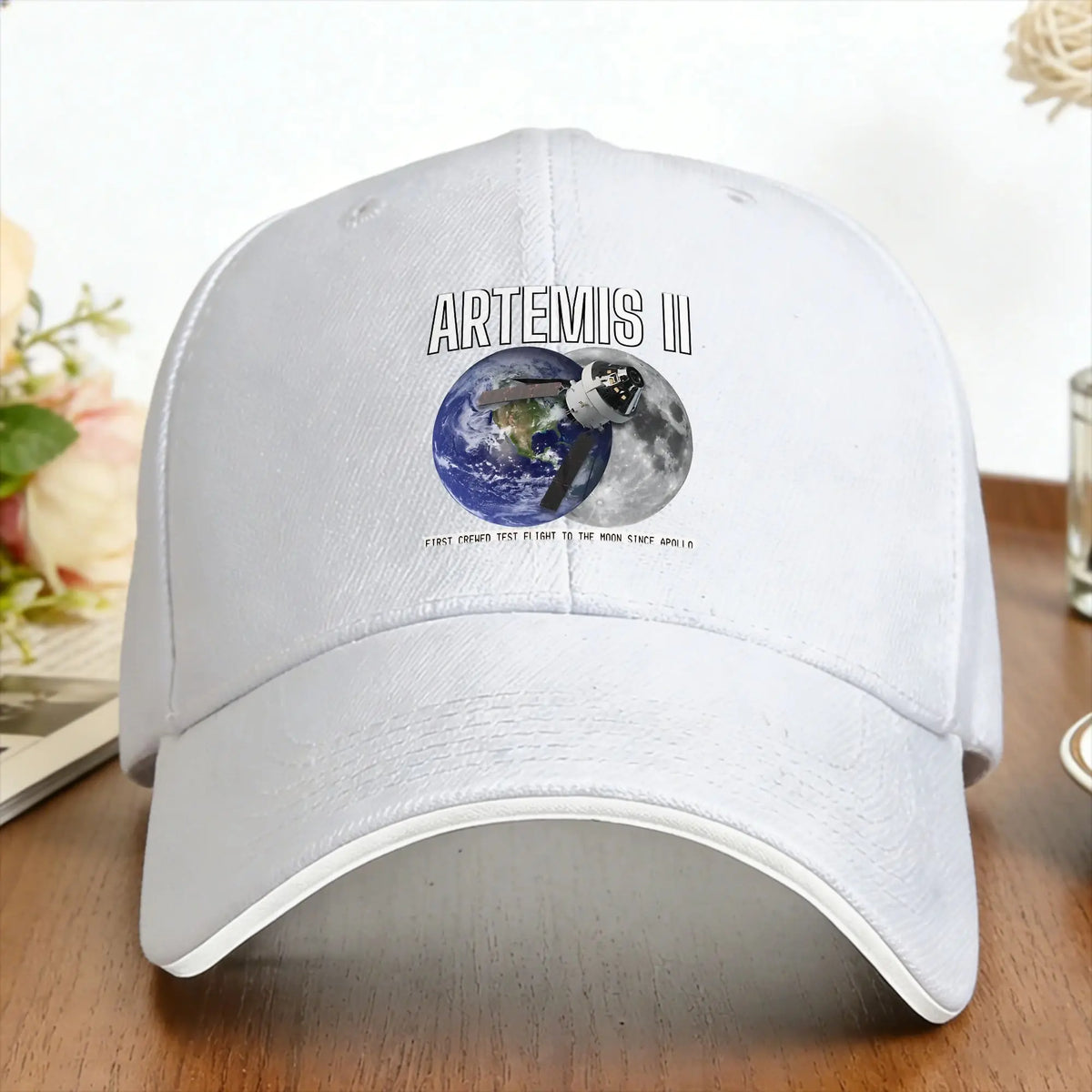 Artemis 2 Moon Mission First Crewed Flight Since Apollo Sun Baseball Cap
