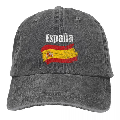 Espana Spanish Flag Vintage Graphic - Spain Lovers Tourists Souvenir Cool National Gift Young Gift A Baseball Cap