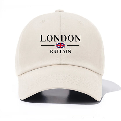 London Print Baseball Cap For Adults