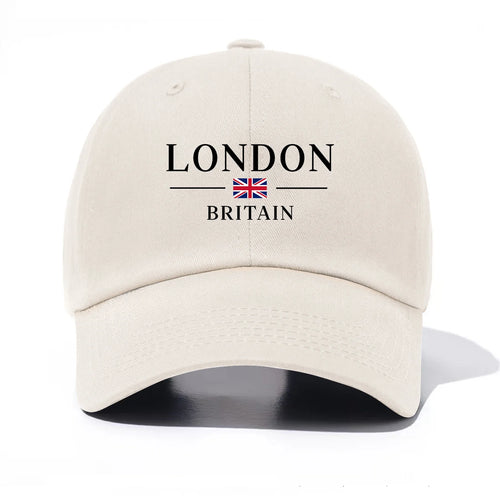 London Print Baseball Cap For Adults