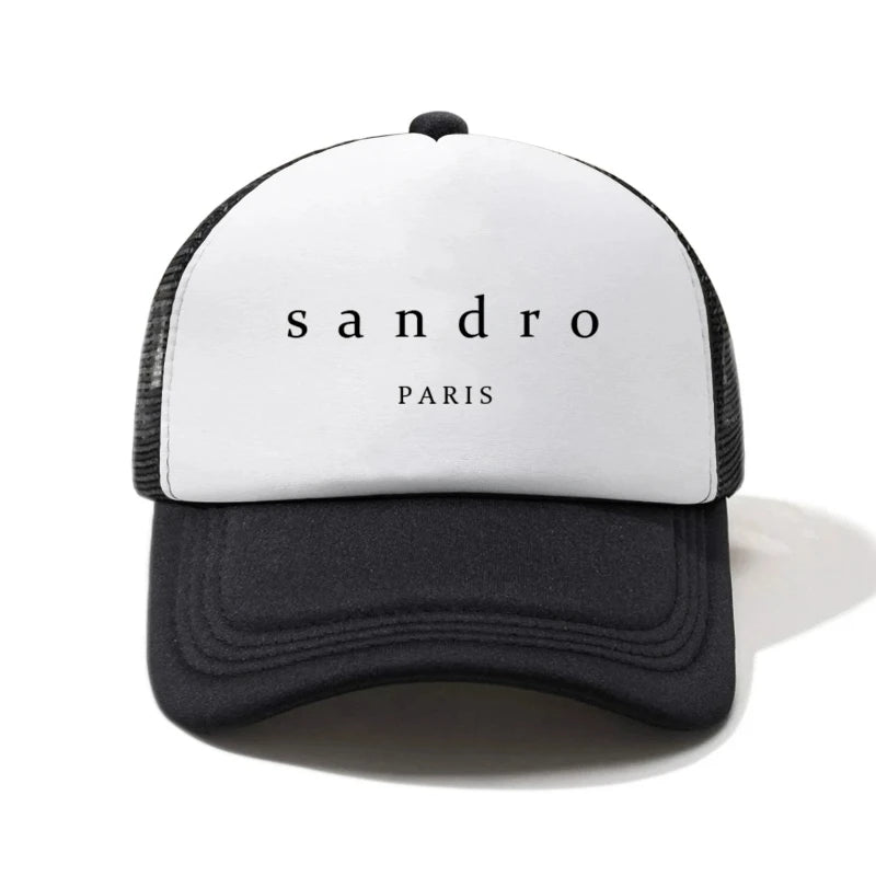 Sandrro Printed Sponge Half Mesh Outdoor Fashion Accessory Hat Baseball Hat For Men And Women
