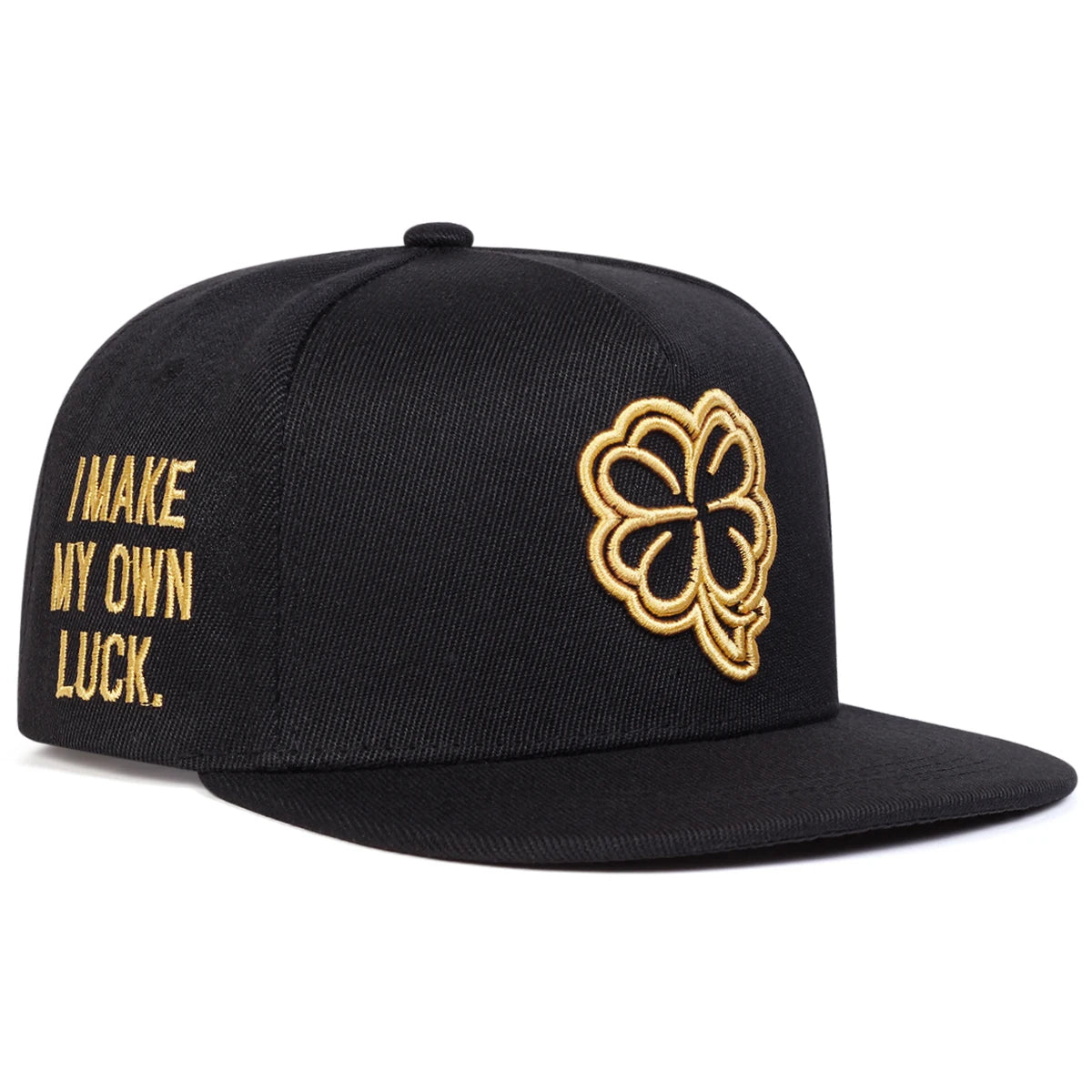 Unisex Four Leaf Clover Embroidery Hip-hop Hats Spring Autumn Snapback Caps