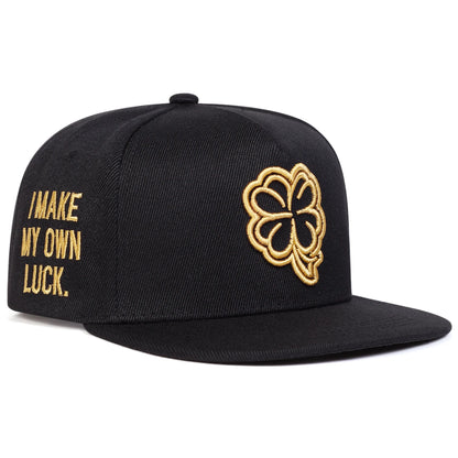 Unisex Four Leaf Clover Embroidery Hip-hop Hats Spring Autumn Snapback Caps