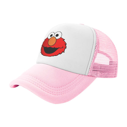 Elmo Cartoon Sesames Streets Trucker Hat Baseball Cap