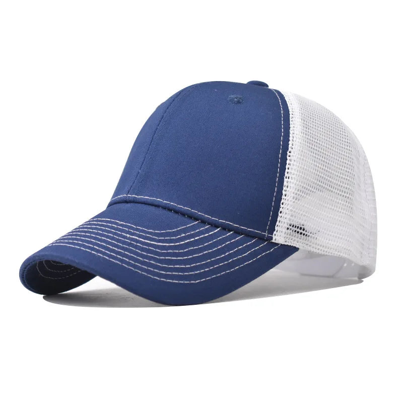 Baseball Cap Adult Net Cap Shallow Curved Eaves Hat Unisex Hip Hop Fitted Cap