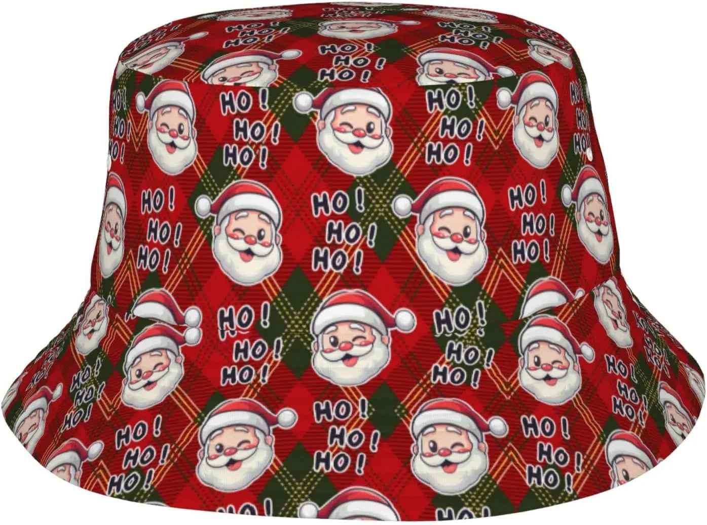 Retro Poster Merry Christmas Bucket Hats for Women Men Xmas Fisherman Hat