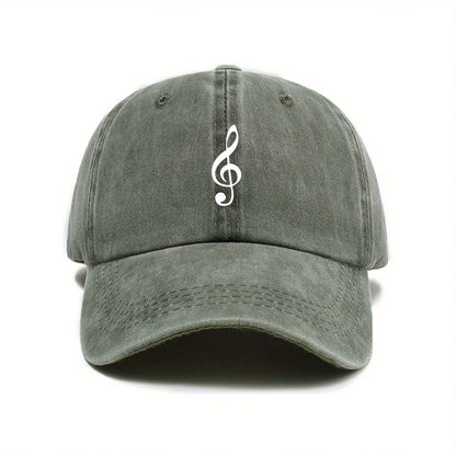 Music Note Printed Baseball Cap