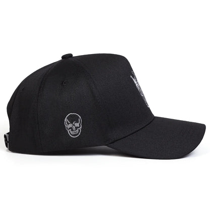 Unisex Skull Wearing A Crown Embroidery Baseball Caps