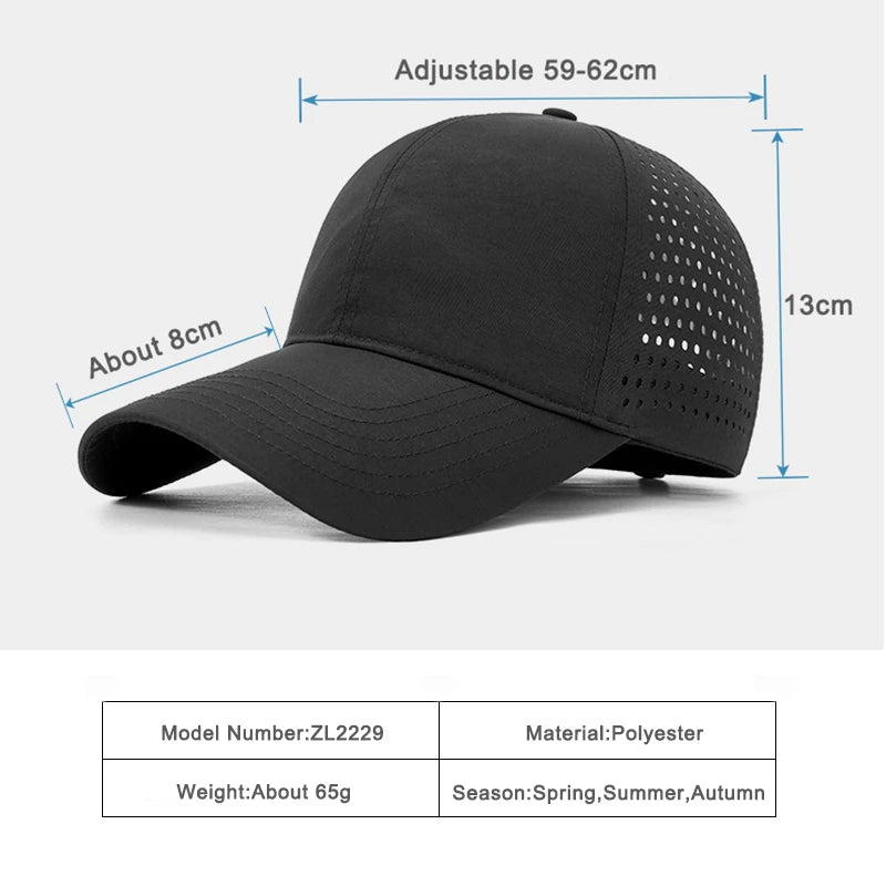 Large Size Summer Baseball Cap Men Women