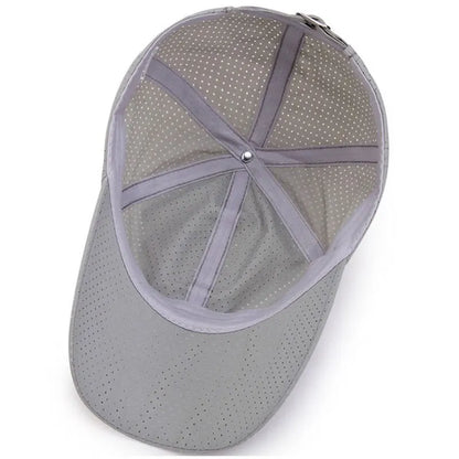 Quick Dry Baseball Cap Outdoor Sports Mesh Breathable Hat For Men