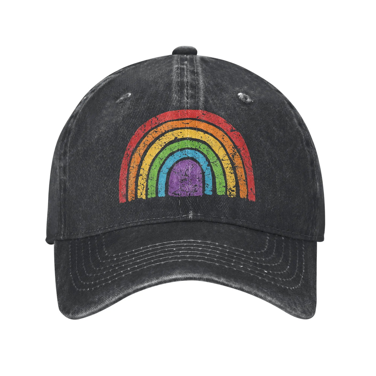 Purride Cat Pride Ally LGBT Rainbow Baseball Caps