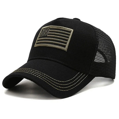 USA Flag Mesh Baseball Cap