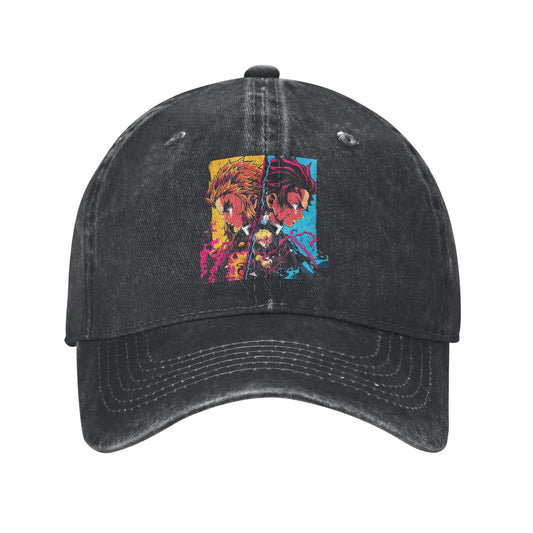 Pure Color Dad Hats Kimetsu No Yaiba Baseball Caps Demon Slayer