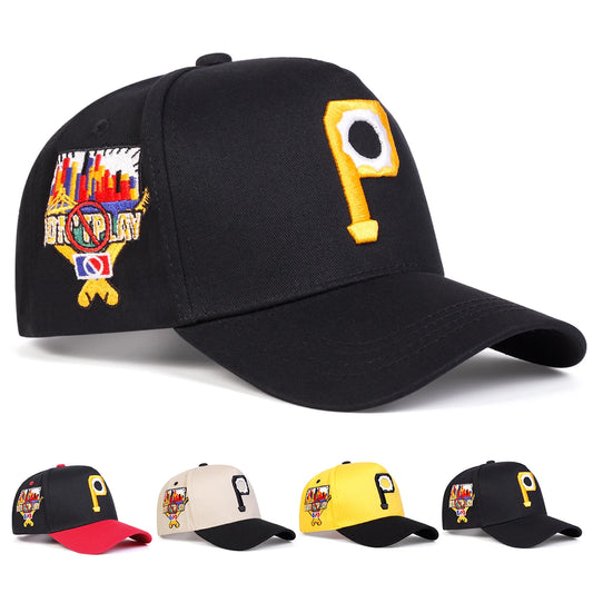 Unisex Personalized P Letter Embroidery Baseball Caps Sunscreen Hat