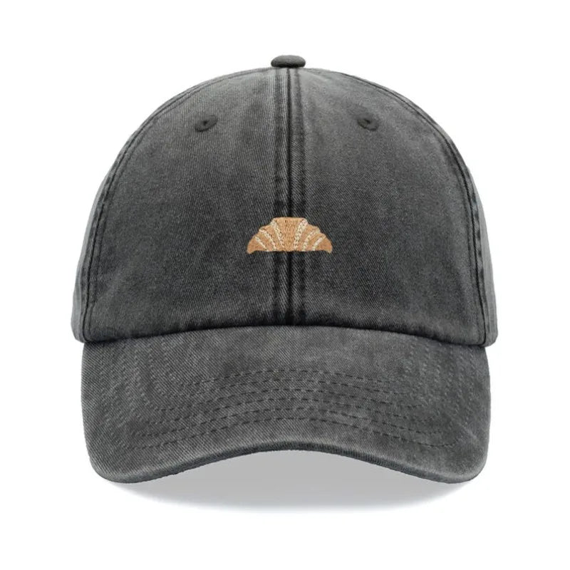 Croissant Printing Retro Baseball Caps