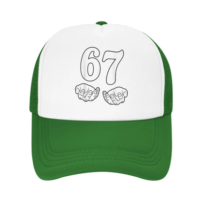 Six Seven 6 7 Funny 67 Gen Alpha Slang 6-7 Meme Baseball Cap