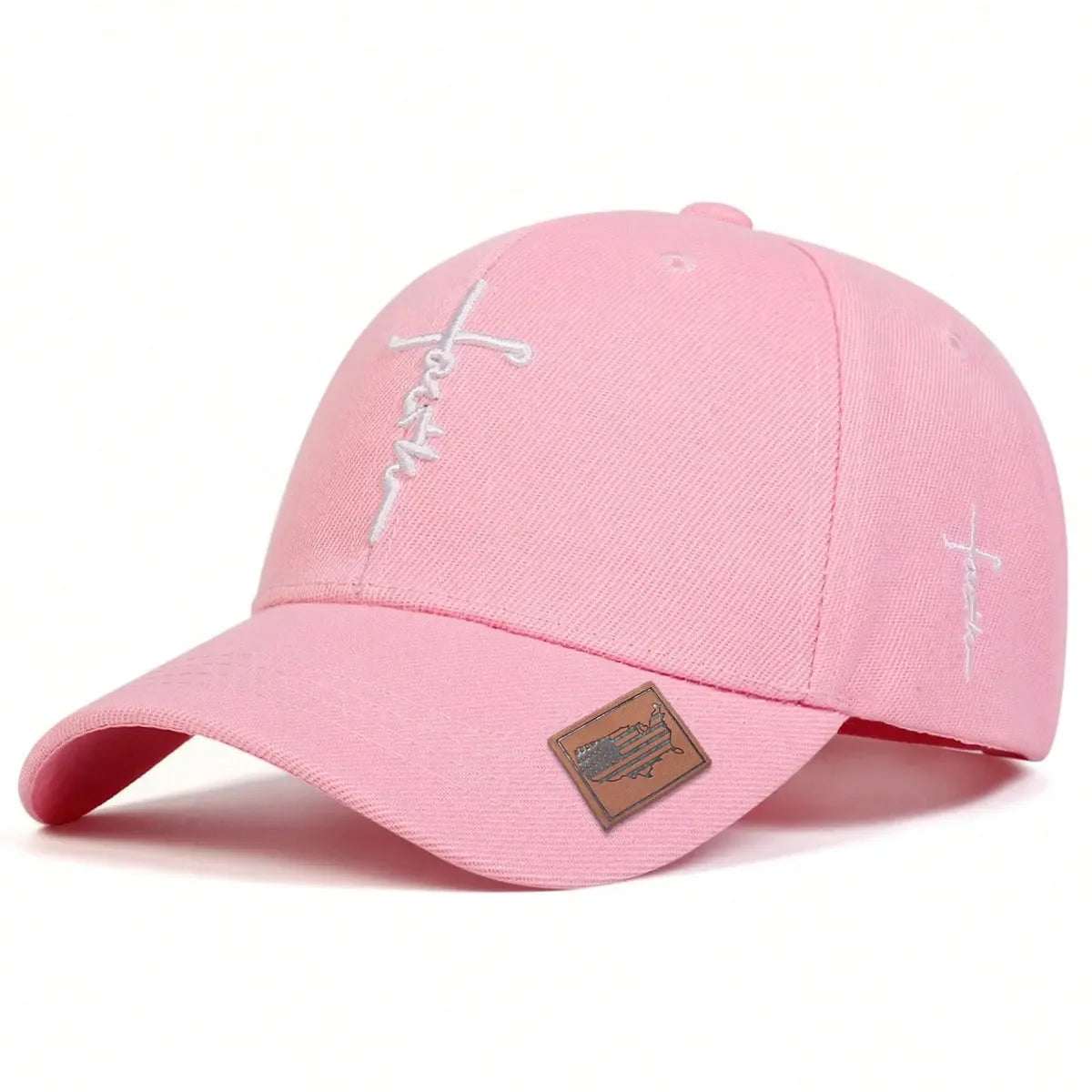 Unisex Letter Cross Embroidery Baseball Caps