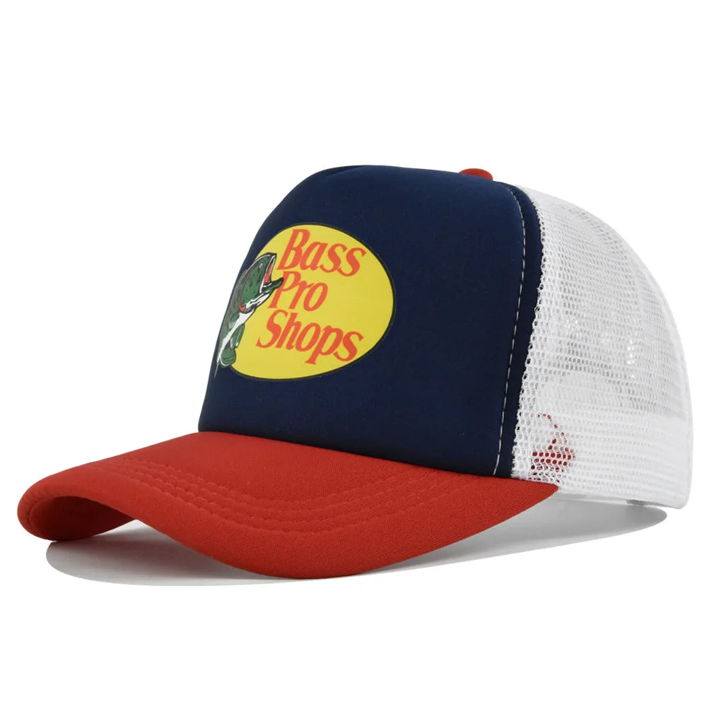 Bass Football Mesh Baseball Cap