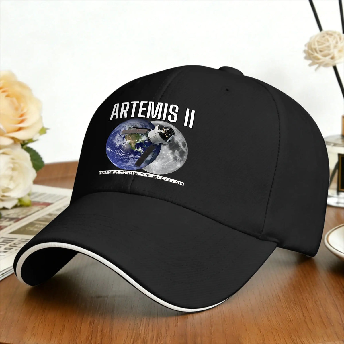 Artemis 2 Moon Mission First Crewed Flight Since Apollo Sun Baseball Cap