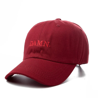 DAMN-Embroidered Hats for Men and Women, Hip Hop, ShinCharacter Lamar
