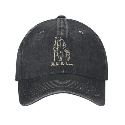 Walk For Peace Washed Baseball Cap