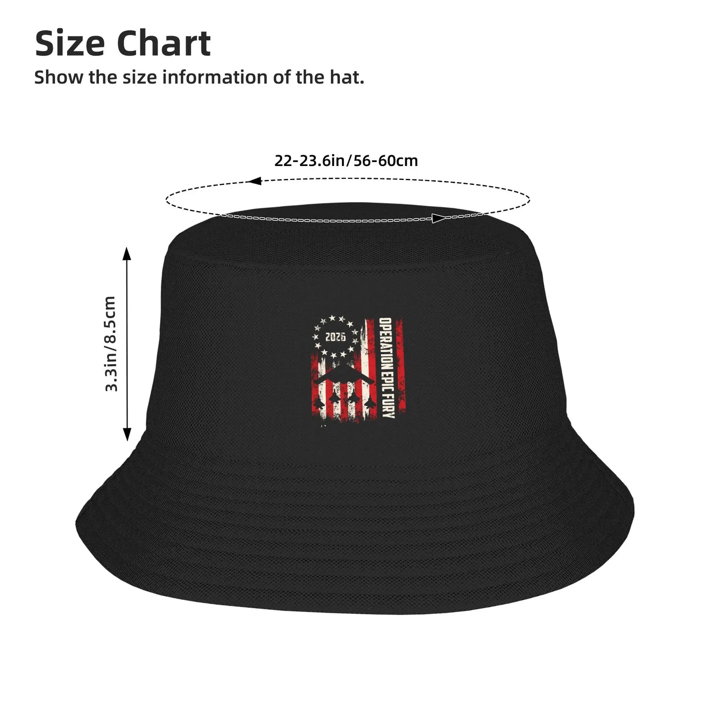 Men Women Operation Epic Fury Bucket Hat