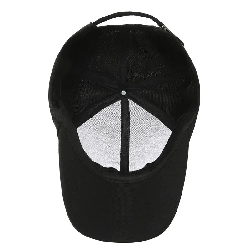 Spring Summer Luxury Brand Baseball Cap Kpop Gorras Hombre Black