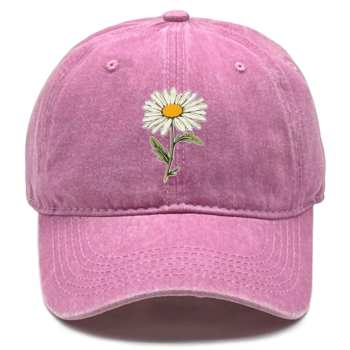 Flower Print Snapback Baseball Cap Flower Hat