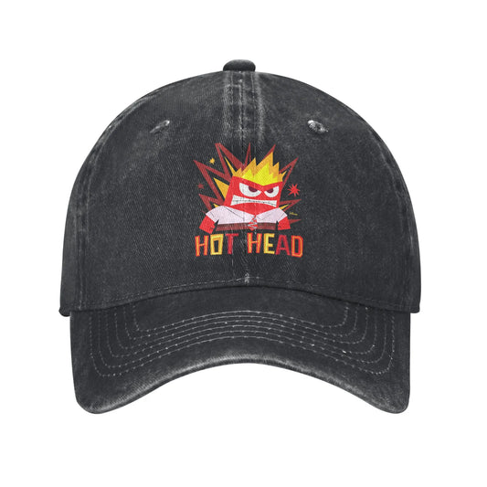 Inside Out 2 Hot Head Anger Casual Baseball Cap