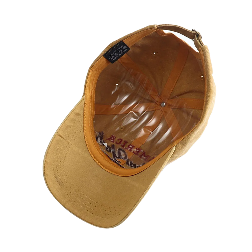 Retro Letter Embroidered Baseball Cap For Women Men