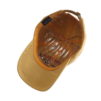Retro Letter Embroidered Baseball Cap For Women Men