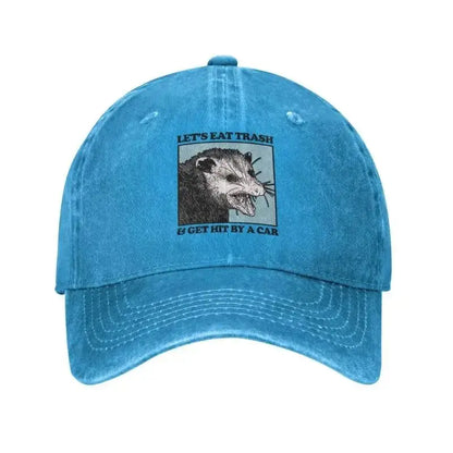 Let's Eat Trash Get Hit By A Car Baseball Cap Hip Hop Women Men