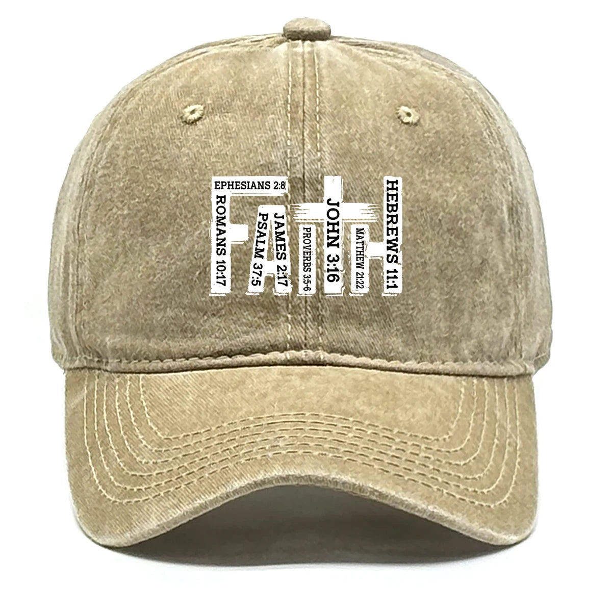Baseball Cap Black White FAITH
