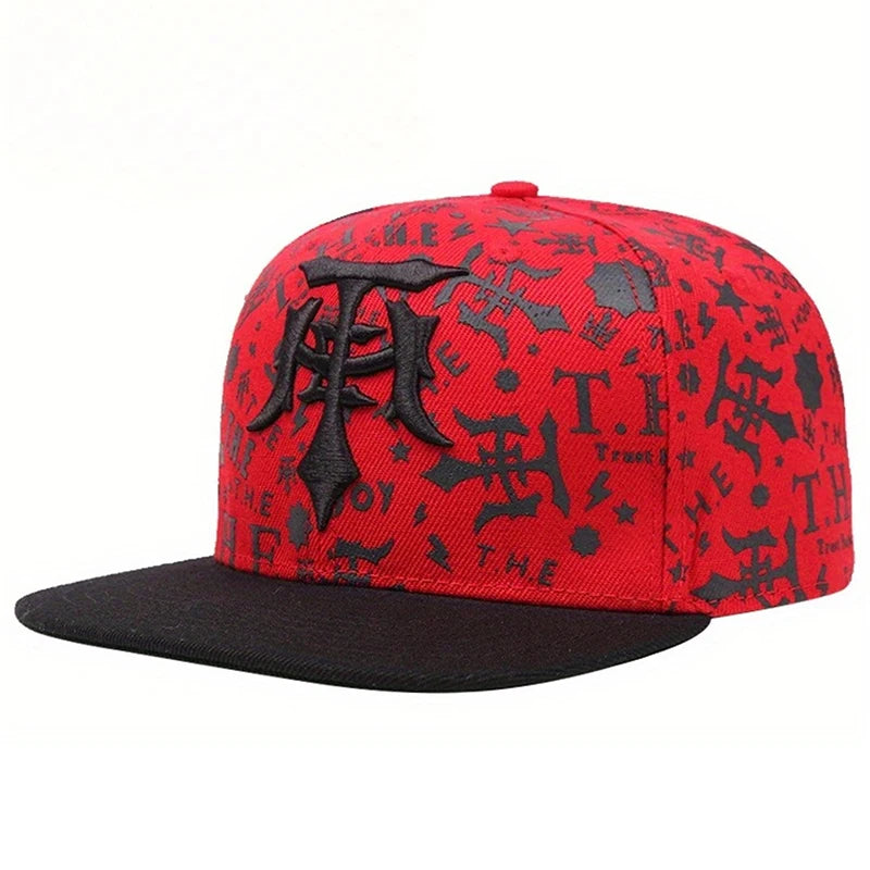 Creative Snapback Hat T Embroidery Graffiti HipHop Hat