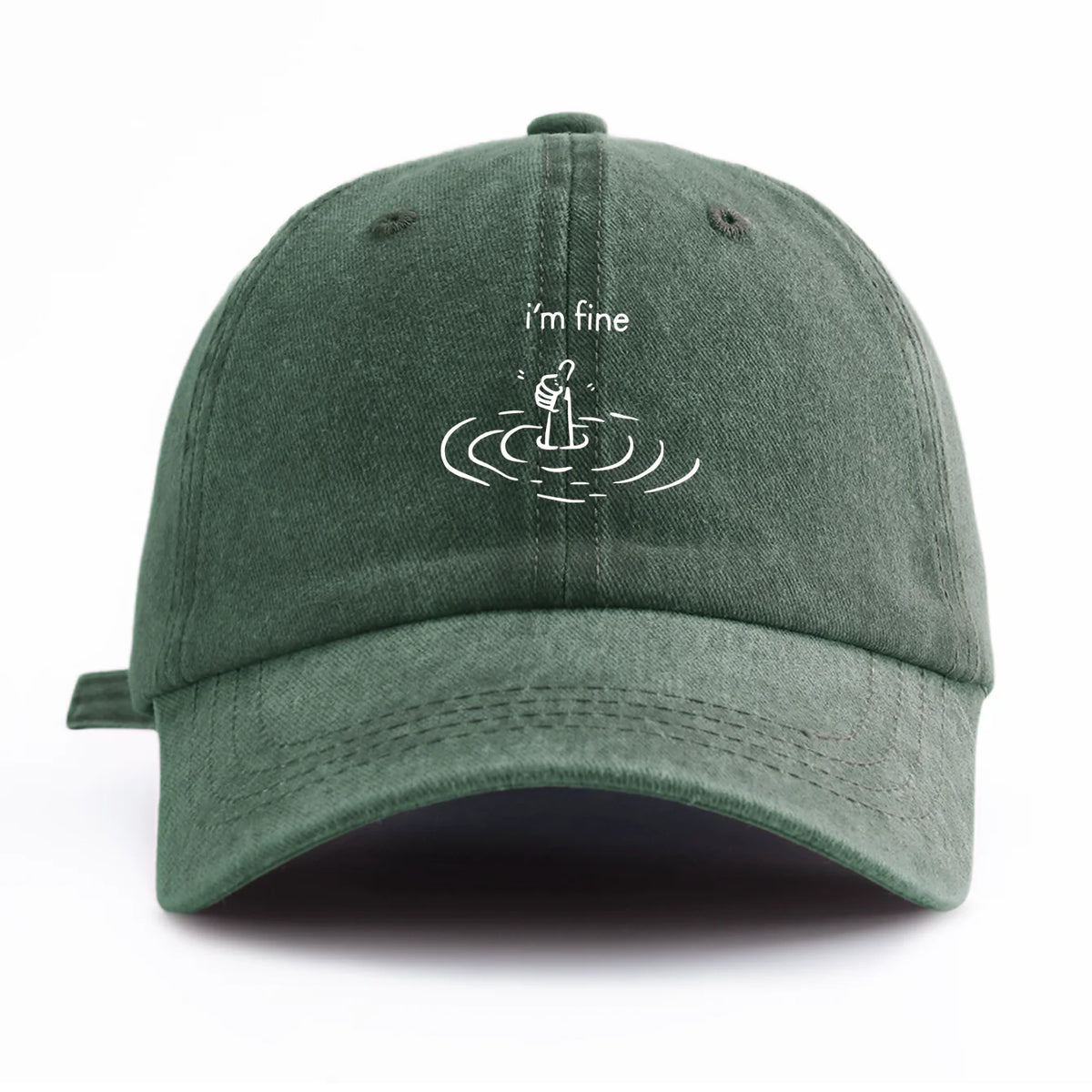 I'm Fine Sinking Hand Baseball Cap