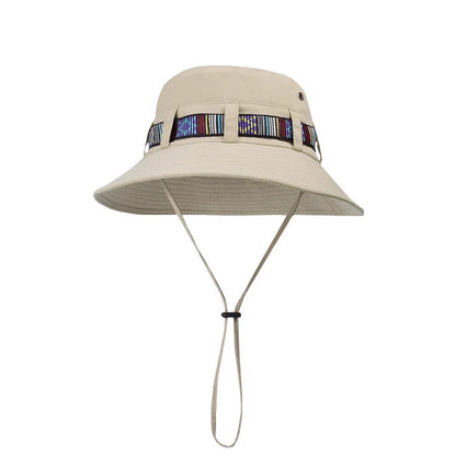 Quick-Dry Breathable Sun Hats Drawstring Bucket Hat