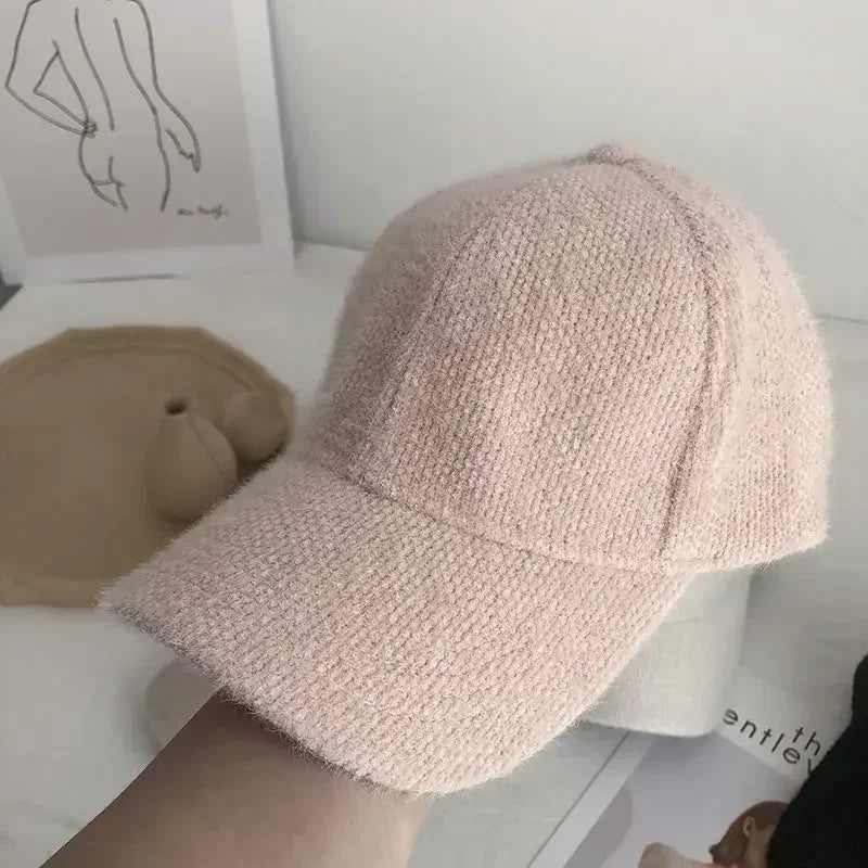 Autumn Winter Solid Color Baseball Cap