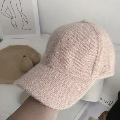 Autumn Winter Solid Color Baseball Cap
