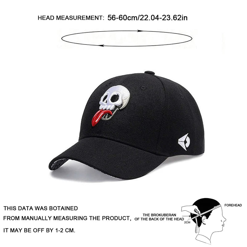 Unisex Tongue Sticking Embroidery Baseball Caps