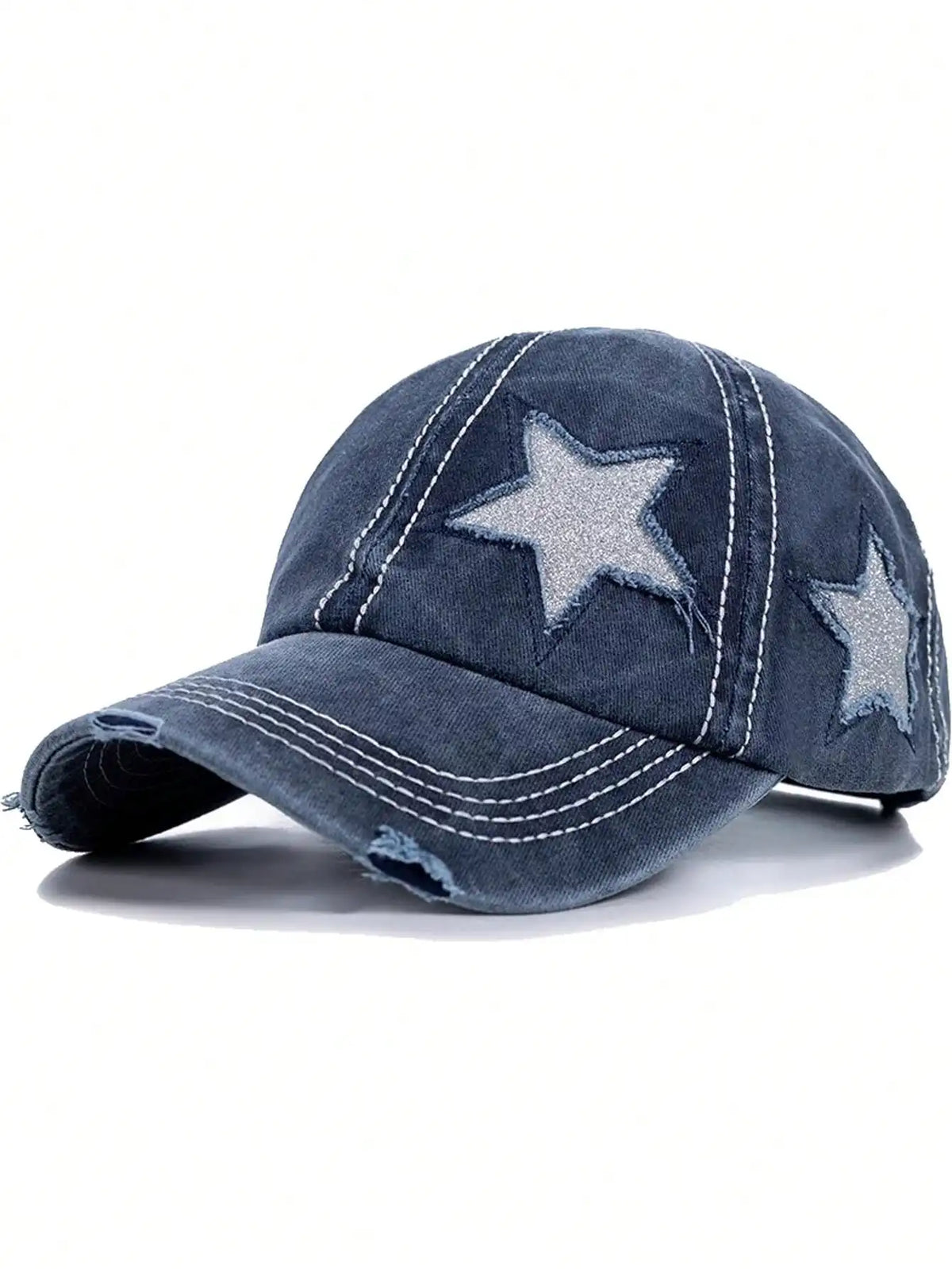 Piece Wash Worn-Out Ponytail Baseball Cap
